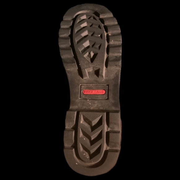 Cole Haan Black patent leather Rain Boots Nike footbed - Size 9 - Picture 13 of 16